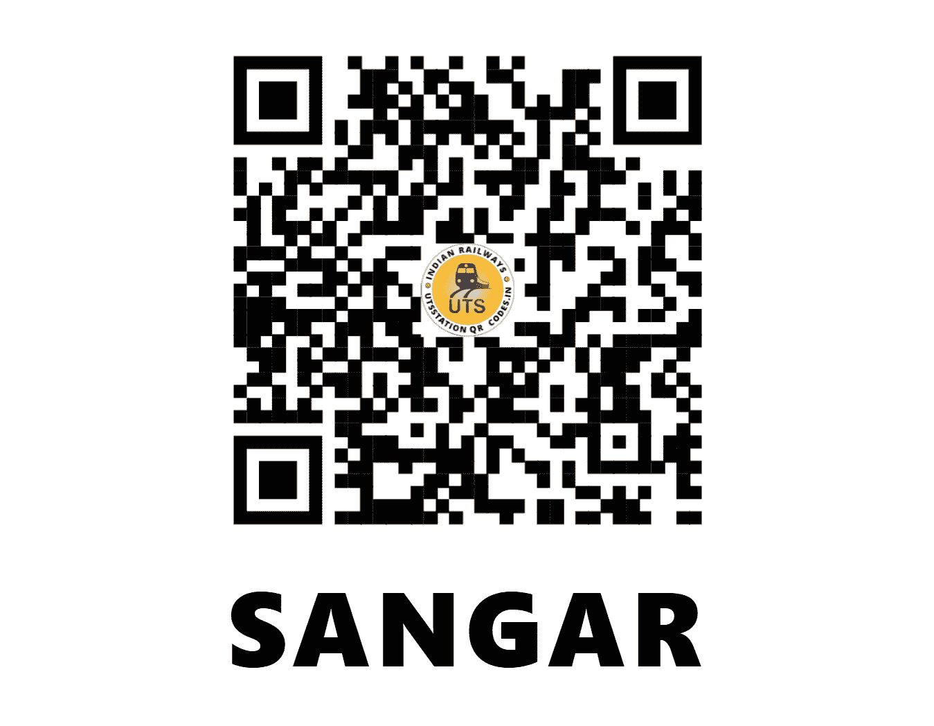 UTS QR Code for SANGAR - SGRR (NR - JAMMU AND KASHMIR)